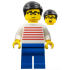 Man - White Sweater with Red Horizontal Stripes, Blue Legs, Black Hair, Glasses – ПРАЗНИЦИ И СЪБИТИЯ