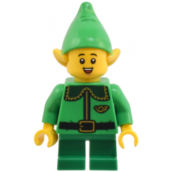 Elf - Dark Green Collar and Gold Horn, Open Mouth Smile with Freckles – ПРАЗНИЦИ И СЪБИТИЯ
