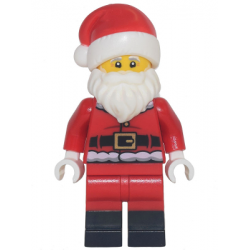 Santa - Fur Lined Jacket with 2 Wrinkles on Back, Red Legs with Black Boots, Santa Hat with Printed  – ПРАЗНИЦИ И СЪБИТИЯ