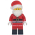 Santa - Fur Lined Jacket with 2 Wrinkles on Back, Red Legs with Black Boots, Santa Hat with Printed  – ПРАЗНИЦИ И СЪБИТИЯ