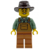 Farmer - Male, Medium Nougat Overalls over Sand Green Shirt, Medium Nougat Legs, Dark Brown Fedora, Sweat – ПРАЗНИЦИ И СЪБИТИЯ