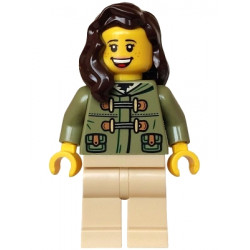 Holiday Express Train Passenger - Female, Olive Green Jacket, Tan Legs, Dark Brown Hair – ПРАЗНИЦИ И СЪБИТИЯ
