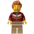 Holiday Express Train Passenger - Male, Dark Red Jacket, Dark Tan Legs, Medium Nougat Hair – ПРАЗНИЦИ И СЪБИТИЯ