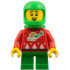 Elf - Red Holiday Sweater with Reindeer, Bright Green Helmet and Air Tanks – ПРАЗНИЦИ И СЪБИТИЯ