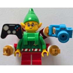Elf - Green Jacket with Christmas Trees, Bright Green Neck Bracket with Robot Arms and Utensils – ПРАЗНИЦИ И СЪБИТИЯ
