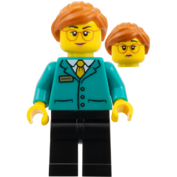 Postmaster - Dark Orange Ponytail, Glasses, Dark Turquoise Jacket, Black Legs – ПРАЗНИЦИ И СЪБИТИЯ