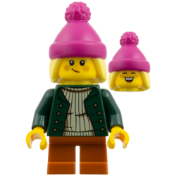 Girl - Magenta Beanie, Dark Green Jacket, Dark Orange Short Legs – ПРАЗНИЦИ И СЪБИТИЯ