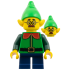 Elf - Bright Green Hat, Green Shirt with Red Collar, Dark Blue Short Legs – ПРАЗНИЦИ И СЪБИТИЯ