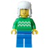 Customer Hot Chocolate Stand - Male, Bright Green Sweater with Bright Light Yellow Zigzag Lines, Blu – ПРАЗНИЦИ И СЪБИТИЯ