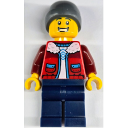 Ice Skater - Male, Red Jacket over White Shirt, Dark Blue Legs, Dark Bluish Gray Beanie – ПРАЗНИЦИ И СЪБИТИЯ