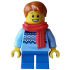 Carol Choir Saxophone Player - Boy, Bright Light Blue Knit Fair Isle Sweater – ПРАЗНИЦИ И СЪБИТИЯ