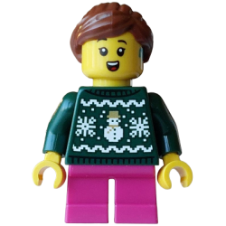 Carol Choir Singer / Caroler - Girl, Dark Green Knit Fair Isle Holiday Sweater – ПРАЗНИЦИ И СЪБИТИЯ