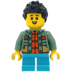 Child - Boy, Sand Green Sweater over Reddish Orange Tang Jacket, Medium Azure Short Legs, Black Spiked Hair – ПРАЗНИЦИ И СЪБИТИЯ