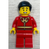Man - Red Tang Jacket with Gold Chinese Scrollwork, Red Legs, Black Smooth Hair – ПРАЗНИЦИ И СЪБИТИЯ