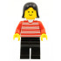 Horizontal Lines Red - Red Arms - Black Legs, Black Female Hair – ГРАДСКИ