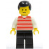 Horizontal Lines Red - White Arms - Black Legs, Black Male Hair – ГРАДСКИ