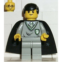 Gregory Goyle - Light Gray Slytherin Sweater and Legs, Black Cape with Stars, Black Hair (Harry Potter Transformation) – ХАРИ ПОТЪР