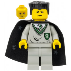 Vincent Crabbe - Light Gray Slytherin Sweater and Legs, Black Cape with Stars, Black Flat Top (Ron Weasley Transformation) – ХАРИ ПОТЪР