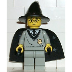 Harry Potter - Hogwarts Torso, Light Gray Legs, Black Wizard / Witch Hat, Black Cape with Stars – ХАРИ ПОТЪР