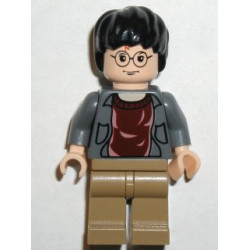 Harry Potter - Dark Bluish Gray Open Shirt Torso, Dark Tan Legs – ХАРИ ПОТЪР