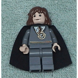 Hermione Granger - Gryffindor Stripe Torso w/ Necklace Time Turner, Dark Bluish Gray Legs, Plain Black Cape – ХАРИ ПОТЪР