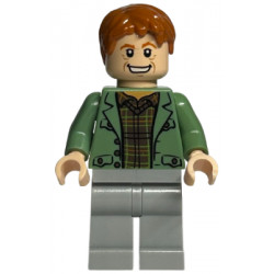 Arthur Weasley - Sand Green Open Jacket, Light Bluish Gray Legs – ХАРИ ПОТЪР