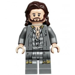Sirius Black - Dark Brown Hair, Dark Bluish Gray Jacket over Tattered Striped Shirt, Printed Legs – ХАРИ ПОТЪР