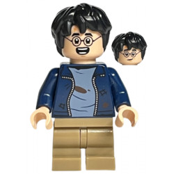 Harry Potter - Dark Blue Open Jacket with Tears and Blood Stains, Dark Tan Medium Legs, Smile / Open Mouth with Teeth – ХАРИ ПОТЪР