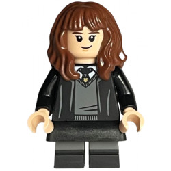 Hermione Granger - Hogwarts Robe, Black Tie, Skirt, and Short Legs with Dark Bluish Gray Stripes – ХАРИ ПОТЪР