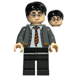 Harry Potter - Dark Bluish Gray Gryffindor Cardigan Sweater Open over Shirt without Wrinkles, Black Legs – ХАРИ ПОТЪР