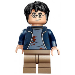 Harry Potter - Dark Blue Open Jacket with Tears and Blood Stains, Printed Arms, Dark Tan Medium Legs – ХАРИ ПОТЪР
