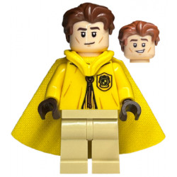 Cedric Diggory - Yellow Hufflepuff Quidditch Uniform with Hood and Cape – ХАРИ ПОТЪР
