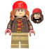 Hermione Granger - Reddish Brown Jacket with Dark Red Scarf, Dark Tan Medium Legs, Reddish Brown Hair with Red Beanie – ХАРИ ПОТЪР