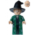 Professor Minerva McGonagall - Dark Green Robe over Black Dress, Hat with Hair, Printed Arms – ХАРИ ПОТЪР