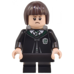 Pansy Parkinson - Slytherin Robe Clasped, Black Skirt, Black Short Legs with Dark Bluish Gray Stripe – ХАРИ ПОТЪР