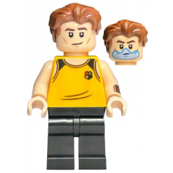 Cedric Diggory - Bright Light Orange Hufflepuff Tank Top, Water Bubble over Mouth – ХАРИ ПОТЪР