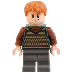 Fred Weasley - Dark Green Striped Sweater Vest, Dark Bluish Gray Medium Legs – ХАРИ ПОТЪР