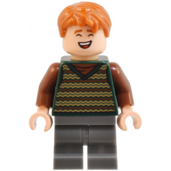 George Weasley - Dark Green Striped Sweater Vest, Dark Bluish Gray Medium Legs – ХАРИ ПОТЪР