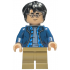 Harry Potter - Dark Blue Open Jacket over Plaid Shirt with Collar and Sand Blue Shirt, Dark Tan Medium Legs – ХАРИ ПОТЪР
