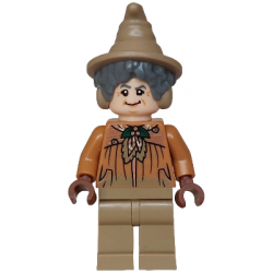 Professor Pomona Sprout - Dirty Cloak, Dark Green Holly Brooch, Dark Tan Legs – ХАРИ ПОТЪР