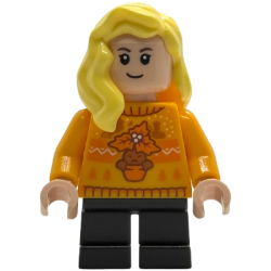 Hannah Abbott - Bright Light Orange Holiday Sweater, Black Short Legs – ХАРИ ПОТЪР