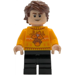 Cedric Diggory - Bright Light Orange Holiday Sweater, Black Medium Legs – ХАРИ ПОТЪР
