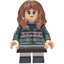 Hermione Granger - Dark Green Sweater, Printed Arms, Black Skirt, and Short Legs with White Stripes – ХАРИ ПОТЪР