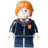 Ron Weasley - Gryffindor Robe Clasped, Sweater, Shirt and Tie, Black Short Legs, Lopsided Grin / Scared Open Mouth, Cheek Lines – ХАРИ ПОТЪР