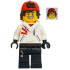 Jack Davids - White Hoodie with Backwards Cap and Hood Folded Down (Large Smile / Grumpy) – СКРИТАТА СТРАНА