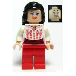Marion Ravenwood - White Shirt with Dark Red Sash, Red Legs – ИНДИАНА ДЖОУНС