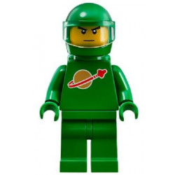 Classic Space - Green with Air Tanks and Motorcycle (Standard) Helmet with Visor (Pete) – ЛЕГО ИДЕИ