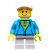 Boy, White Cap, Dark Azure Hoodie, Lime Shirt – ЛЕГО ИДЕИ