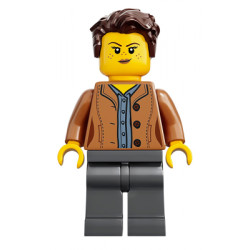 Mom, Freckles, Medium Nougat Jacket, Dark Brown Hair Swept Left Tousled – ЛЕГО ИДЕИ