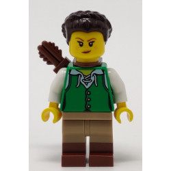 Archer - Female, Green Tunic, Quiver – ЛЕГО ИДЕИ